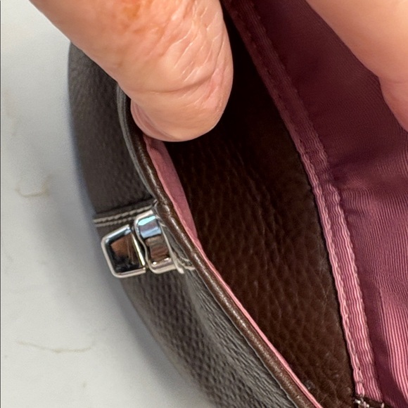 Coach Vintage brown pebbled leather crossbody bag no callouts - Picture 7 of 9